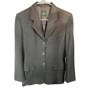 Isaia Mens Brown Italian Blazer Size 42R 50% Cashmere 50% Silk 2-Button Jacket